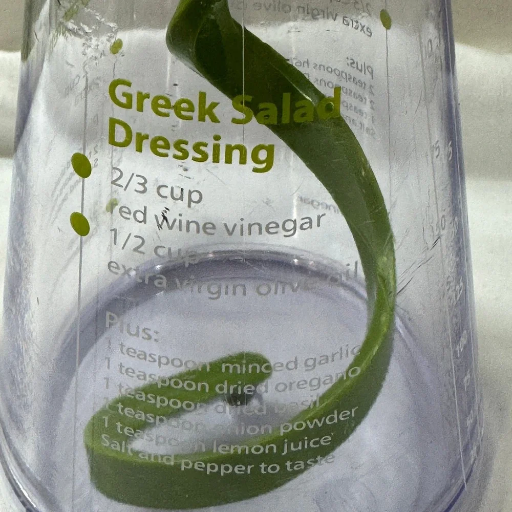 Chef'n Salad Dressing Maker Mixer‎ Vinaigrette Balsamic Honey Mustard Greek